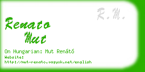 renato mut business card