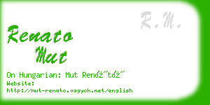 renato mut business card